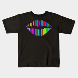 Rainbow Lips of Love Kids T-Shirt